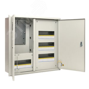 Щит учетно-распределительный встраиваемый ЩРУв-3/48зо IP31 620х660х165 двухдверный с замком с окном (mb13-3/48-2)