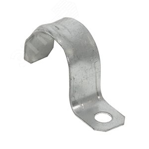 Скоба металлическая однолапковая d25-26мм . PROxima