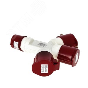 Розетка трехлучевая 1013-4h 2Р+РЕ 16А 110В IP44 (ps-1013-4h-16-110) 2