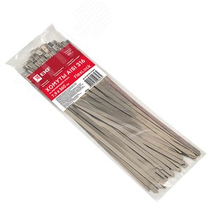 Хомут AISI 316 из нержавеющей стали, 7.9x360 (100 шт.) FlexLock PROxima (plc-fl-tss-316-7.9x360) - фото 2