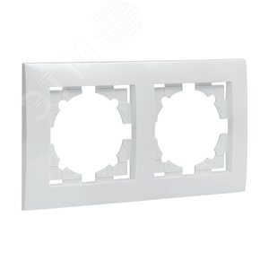 Валенсия рамка 2-местная белая