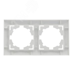 Валенсия рамка 2-местная белая 3