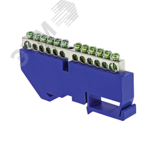 Шина нулевая N 63.14 (DIN изолятор) никель