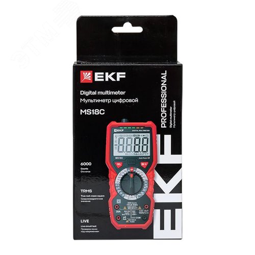 Мультиметр цифровой MS18C EKF Professional - фото 20