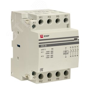 Контактор модульный КМ 25А 4NC (3 мод.) PROxima - EKF