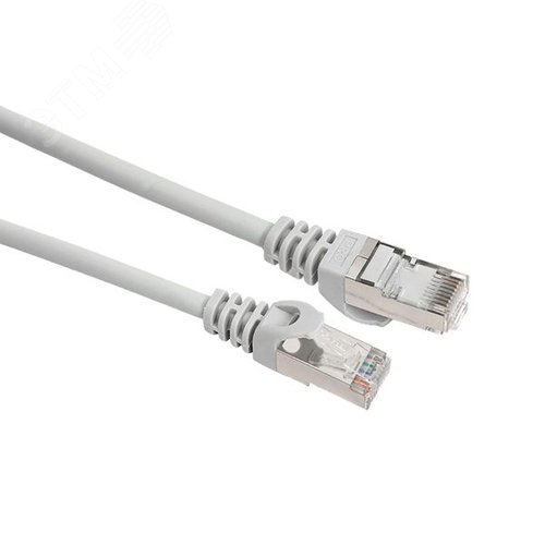 Патч-корд TERACOM PRO Cat.6 экранированный FTP оболочка LSZH серый (0.5м) - фото 2