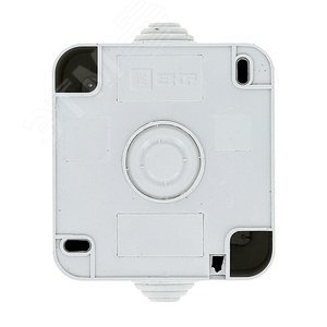 Прага Выключатель двухклавишный 10А IP44 белый - фото 3