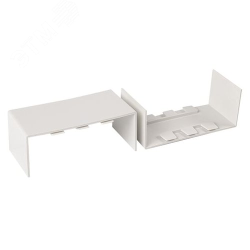 Соединитель (100х40) (2 шт) Plast PROxima белый - фото 2