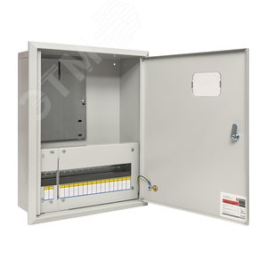 Щит учетно-распределительный встраиваемый ЩРУв-3/18зо IP31 540х440х160 с замком с окном (mb13-3/18)