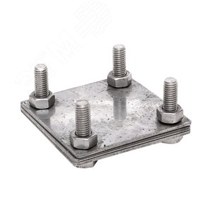 Зажим полоса 40 - полоса 40 3 пластины 70x70мм Ni PROxima 2