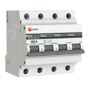 Выключатель нагрузки 4п ВН-125 100А (SL125-4-100-pro)