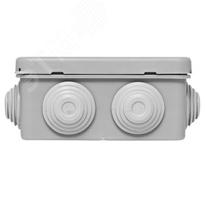 Коробка распределительная КМР-030-031 с крышкой (85х85х40) для прямого монтажа 8 мембр. вводов серая IP55 EKF 3