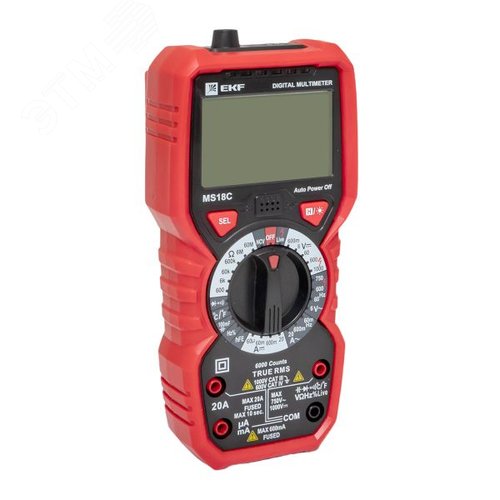 Мультиметр цифровой MS18C EKF Professional - фото 2