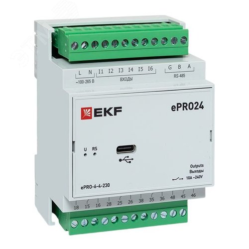 Модуль расширения ePRO24 удаленного управления 6вх\4вых 230В EKF PROxima - EKF