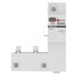 Блок дифференциальной защиты VIGI 47-100 2P 100А 30мА Basic (vigi2-100-30-bas) - EKF
