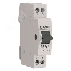 Переключатель трехпозиционный 1P 25А Basic