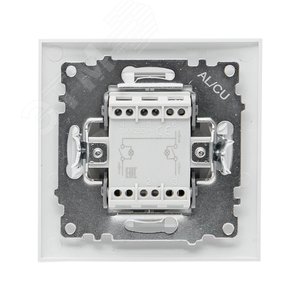 Валенсия выключатель 2-кл. 10А белый с индикатором 2