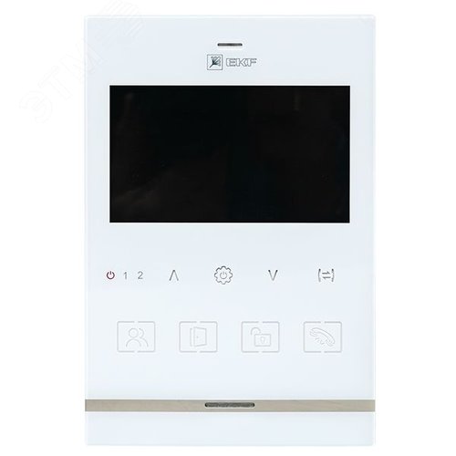 Видеодомофон IPV-01 бел. 4'' TFT 4пр. 2 канала IP20 - фото 4