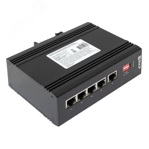 Коммутатор промышленный неуправляемый U-5GT, 5 портов 10/100/1000Base-T(X) RJ45, монтаж на динрейку TSX EKF - фото 8