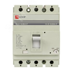 Выключатель автоматический ВА-99 160/20А 3P 35кА PROxima | mccb99-160-20 | EKF - фото 3
