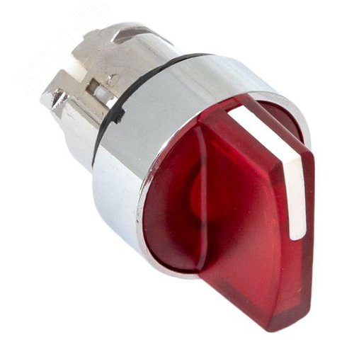 Механизм переключателя исполнительный XB4 красный на 2 положения возвратный без фиксации с подсветкой с короткой ручкой PROxima 7
