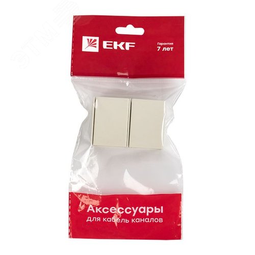 Соединитель (25х25) (4 шт) Plast PROxima белый - фото 2