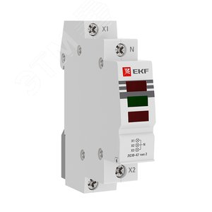 Индикатор фаз ЛСФ-47 EKF тип 2 (ширина 1 модуль) (mdla-47-3f-2-pro) - EKF