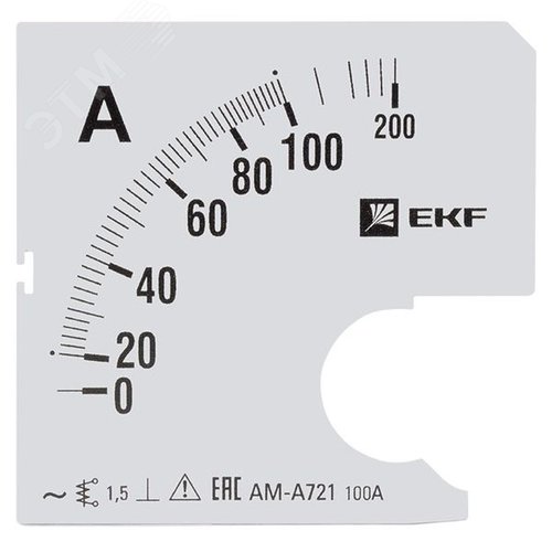 Шкала сменная для A721 100/5А-1,5 PROxima - EKF