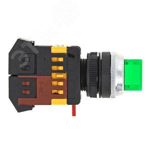 Переключатель ANC-22 3P зеленый с подсветкой 380В NO+NC (psw-ans-3p-g-380) - фото 2