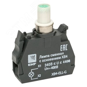 Лампа сменная c основанием XB4 зеленая 400В PROxima - EKF