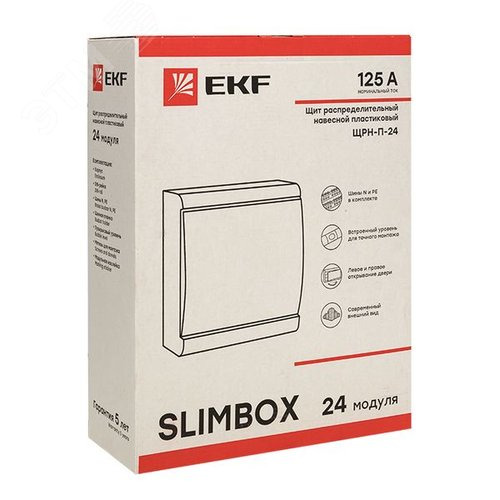 Щит распределительный навесной ЩРН-П-24 SlimBox IP41 PROxima - фото 2