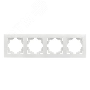 Валенсия рамка 4-местная белая 2