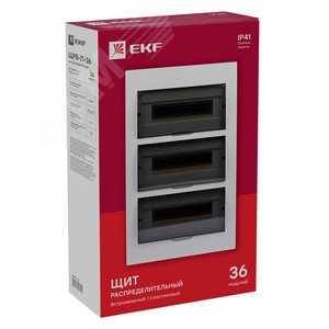 Щит распределительный встраиваемый ЩРв-П-36 IP41 пластиковый 3