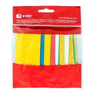 Трубка термоусаживаемая ТУТ нг 30/15 (7 цветов по 3шт) 100мм PROxima 2