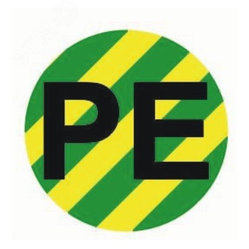 Наклейка 'PE' d=20мм PROxima - EKF