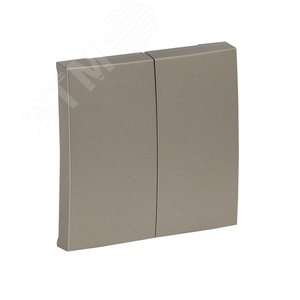 Валенсия лицевая панель выключателя 2-кл. 10А кашемир