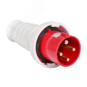 Вилка кабельная 63А 3Р+Е IP67 переносная 380В 034