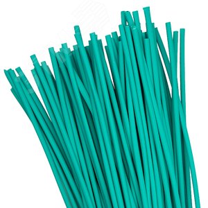 Трубка термоусаживаемая ТУТ нг 6/3 зеленая в отрезках по 1м PROxima