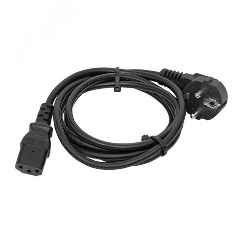 Кабель питания TERACOM для PDU IEC 60320 C13 - CEE 7/7 (Schuko) сечение 3x1.5мм2 250В 10A длина 2.0 метра - EKF