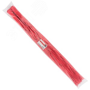 Трубка термоусаживаемая ТУТ нг 6/3 красная в отрезках по 1м PROxima 2