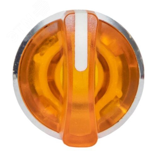 Механизм переключателя исполнительный XB4 желтый на 3 положения возвратный без фиксации с подсветкой с короткой ручкой PROxima 2