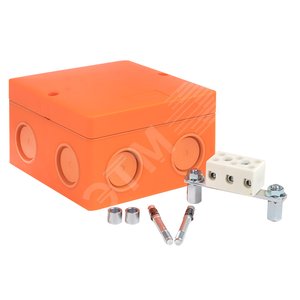 Коробка распаячная огнестойкая (101х101х62) 3 клеммные колодки/1,5-10мм?/8 мв IP66 EKF PROxima (plc-kmrf-101-310)