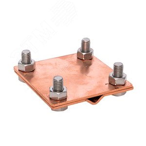 Зажим универсальный полоса 40 - прут 10 пластина 70х70 мм Cu PROxima 2