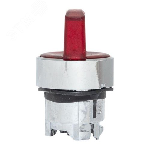 Механизм переключателя исполнительный ХB4 красный на 2 положения с фиксацией с подсветкой с короткой ручкой PROxima 6