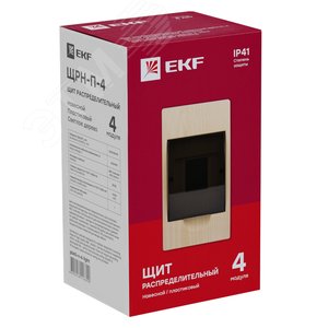 Щит распределительный навесной ЩРН-П- 4 светлое дерево IP41 PROxima 3