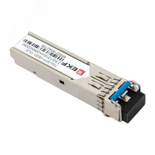 Модуль, оптический трансивер SFP 2,5 Гбит двойное одномодовое оптоволокно 1310нм дальность 20км TSX - фото 5