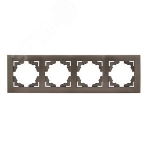 Валенсия Рамка 4-местная графит 2