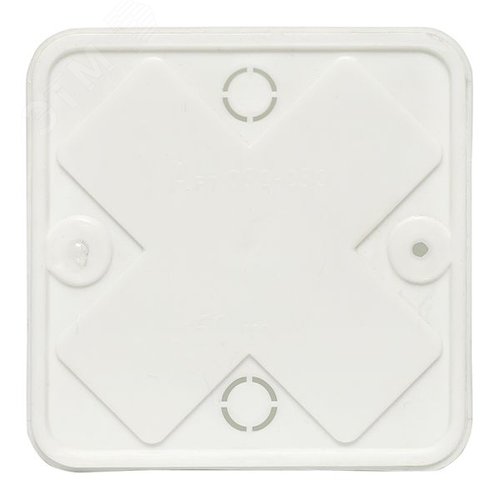 Коробка разветвительная KMP-030-030 наружная 75х75х25 белая PROxima - фото 3