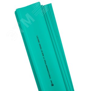 Трубка термоусаживаемая ТУТ нг 20/10 зеленая в отрезках по 1м PROxima