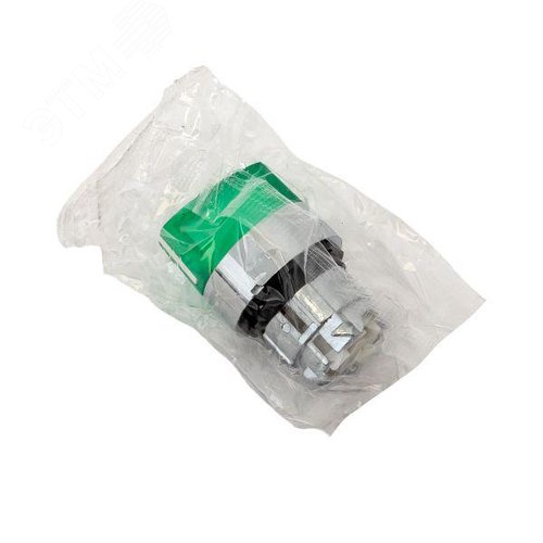 Механизм переключателя исполнительный XB4 зеленый на 2 положения возвратный без фиксации с подсветкой с короткой ручкой PROxima 11